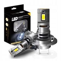 ŻARÓWKI LED H7 HOMOLOGACJA 9-16V 6000K BIAŁE 60W 20'000 LM 2 SZT XGETOP
