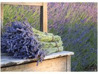 50X70CM BUKIET LAWENDY OBRAZ POKOJU DREWNINE