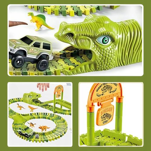 MEGA TOR WYŚCIGOWY DINO PARK DINOZAURÓW 169 EL DINOZAURY SAMOCHODZIK TOR na Arena.pl