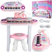 Organy 37 Klawiszy Pianinko Mp3 Keyboard USB Mikrofon Dla Dzieci