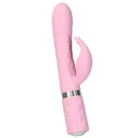 pillow talk lively pink - dwusilnikowy masażer z obrotowym trzonem