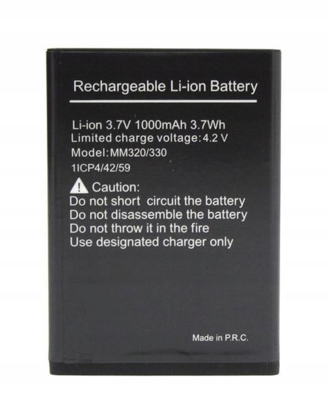100% Oryginalna Bateria 1000mAh MAXCOM MM320 MM330 zdjęcie 3