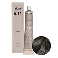 3DELUXE Farba do włosów - Ciemny Intensywny Popielaty Blond 6.11 - 100ml