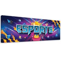 Emaga Obraz na płótnie, dla gracza abstrakcja - 120x40