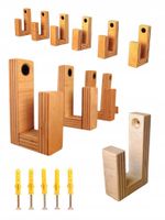 Mini Wieszaczek na Kurtki Drewniany na Ścianę Wiszący dla Dzieci Sklejka