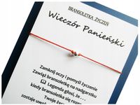 Bransoletka ŻYCZEŃ Prezent WIECZÓR PANIEŃSKI 018