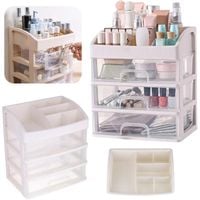 Organizer Szkatułka na Kosmetyki Kuferek Do Łazienki Pojemnik Na Szuflady