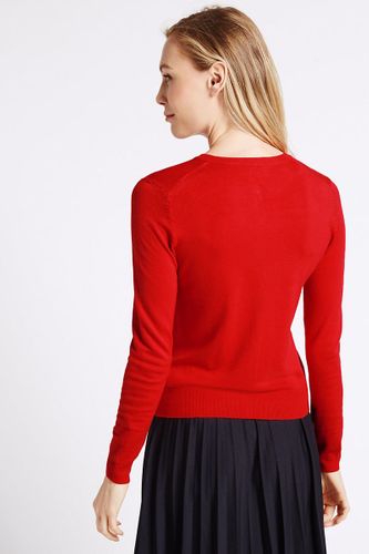 M&S Czerwony Kardigan - 36 / S na Arena.pl