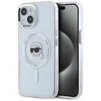 etui karl lagerfeld iml metal karl head  magsafe do iphone 15 plus biały
