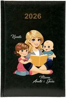 Kalendarz A5 2026 tygodniowy KSIĄŻKOWY prezent NA DZIEŃ MAMY TWÓJ TEKST