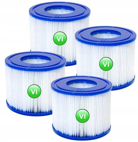 4x FILTR DO LAY-Z-SPA POMPY JACUZZI 60311 BESTWAY WKŁAD TYP VI na Arena.pl