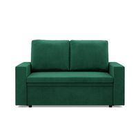 Sofa dwuosobowa, BLOM, velvet, 148x87x90 cm, butelkowa zieleń | TYLETEGOTU