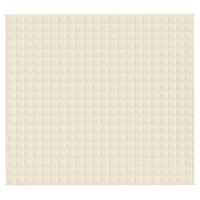 Koc obciążeniowy, kremowy, 200x230 cm, 9 kg, tkanina