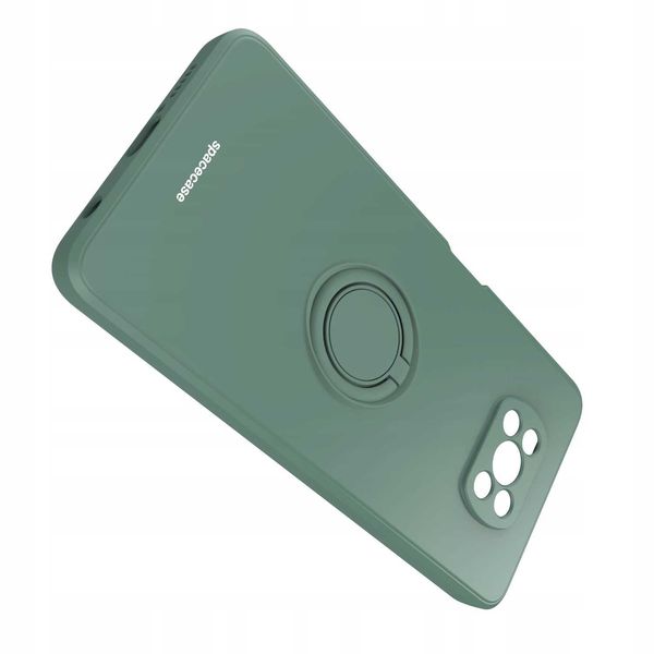 Spacecase Silicone Ring Poco X3 Pro/Nfc Dark Green zdjęcie 6
