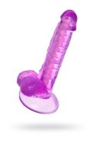 realistic dildo a toys by toyfa celiam, tpe, purple, 20.5 cm