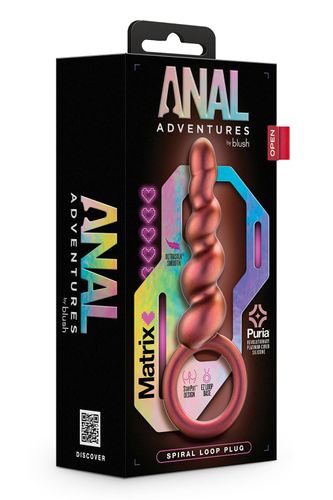 blush anal adventures matrix spiral loop plug copper na Arena.pl