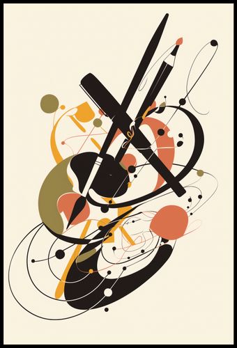 Plakat 68x101cm Abstrakcyjny Rapsod na Arena.pl