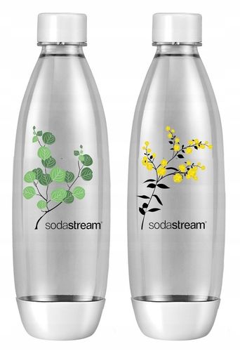 Butelki Soda Stream FUSE 2x1L białe - do zmywarki na Arena.pl