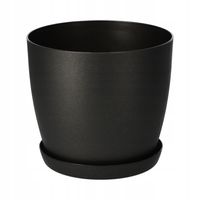 DONICZKA OSŁONKA NA KWIATY PODSTAWKA GRAFIT 25cm