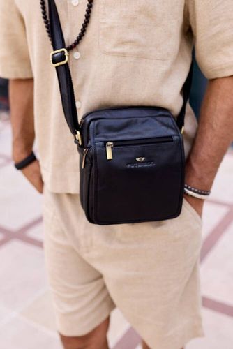 skórzana listonoszka męska z kieszonkami - peterson na Arena.pl