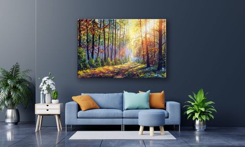 OBRAZ NA PŁÓTNIE 086 Promienie słońca 30x20cm na Arena.pl