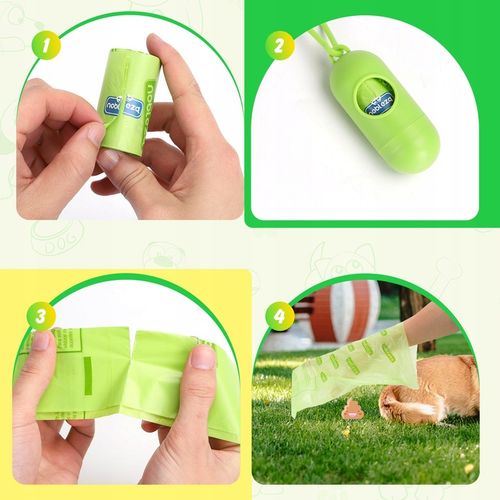 WORECZKI Na Psie Odchody BIODEGRADOWALNE 540 szt+dozownik na Arena.pl