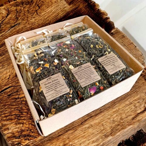 Duży Kosz Zestaw Prezentowy 6 Zielonych Herbat Dla Nauczycieli Koniec Roku na Arena.pl