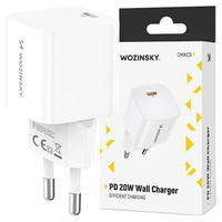 ładowarka sieciowa wozinsky cmwcs usb-c pd 20w - biała
