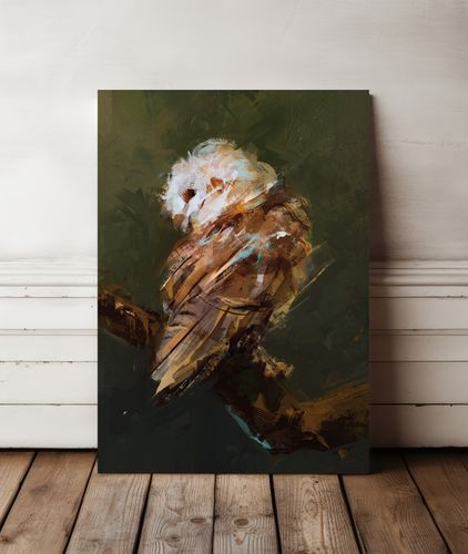 Obraz na płótnie sowa abstrakcja 50x70 cm na Arena.pl