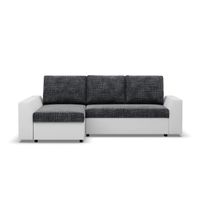 Narożnik z funkcją spania, Viktor, ekoskóra, 243x140x92 cm | TYLETEGOTU