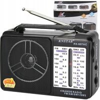 RADIO KUCHENNE 230V PRZENOŚNE BUDOWLANE NA BATERIE R20 FM AM SW