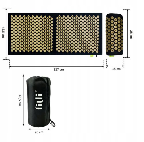 MATA ZDROWOTNA DO AKUPRESURY Z KOLCAMI + PODUSZKA na Arena.pl