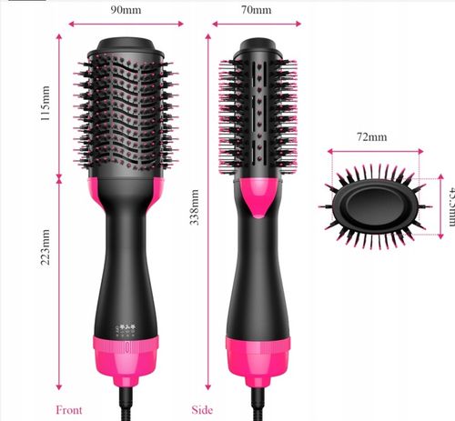 Duża Szczotka Suszarka Lokówka Prostownica Do Stylizacji Włosów 4w1 na Arena.pl