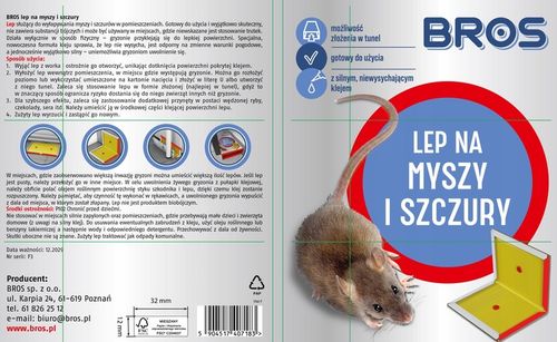 BROS DUŻY Lep na myszy i szczury, pułapka lepowa 6 SZTUK na Arena.pl