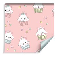 Tapeta Dla Dzieci - Śliczne Kotki - Muffinki