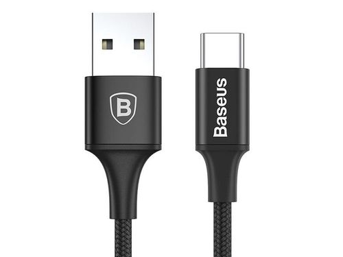 Kabel Baseus Rapid series LED USB-C typ C 2m 2A czarny na Arena.pl