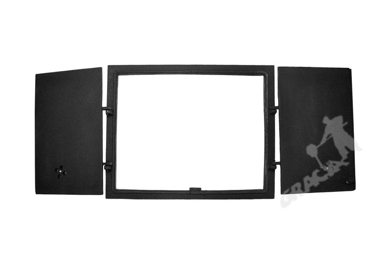 DRZWI B02 - 44X55 CM + TERMOMETR 0-500°C ŻELIWNE DO WĘDZARNI CHLEBOWE zdjęcie 2