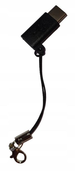 Przejściówka micro usb typ b na usb typ c czarna gadżet do do smartfon 'a zdjęcie 4