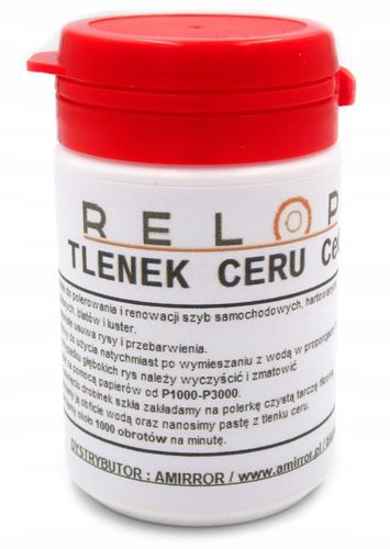 ZESTAW DO USUWANIA RYS NA SZYBIE TLENEK CERU 300g POLEROWANIE SZYB SZKŁA na Arena.pl