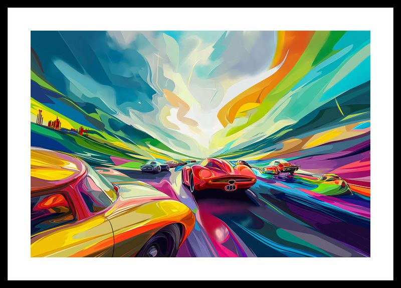 Plakat 45x30cm Wyścig Przy Barwach zdjęcie 3