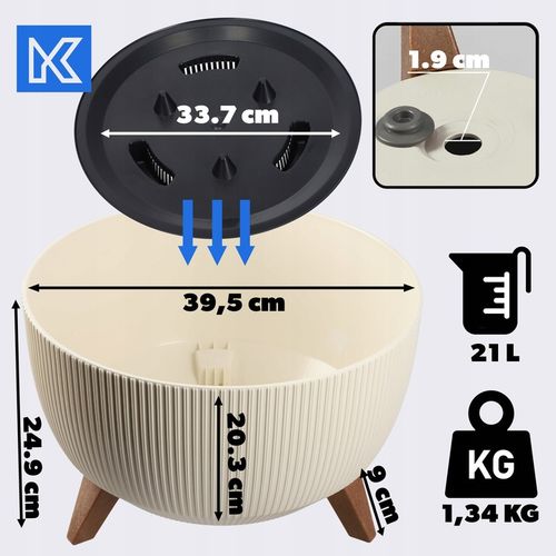 DONICZKA DONICA 40cm WKŁAD OSŁONKA MISA na Arena.pl