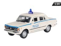 Model 1:34, PRL FIAT 125p MILICJA, biały(A884F125MIB)