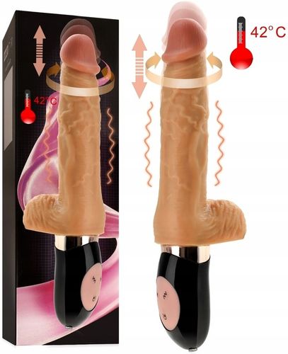 DILDO PENIS WIBRATOR ROTACYJNO-POSUWISTY GÓRA-DÓŁ 60 FUNKCJI GRZANIE 42stC na Arena.pl