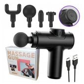 PISTOLET DO MASAŻU WELLMI MG01MINI BLACK CZARNY FASCIA MASAŻER DO PLECÓW