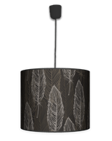 Lampa wisząca duża - Delicate dark (czarna)