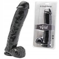Czarny Gigant Dildo Z Przyssawką - Get Real 11" 28Cm