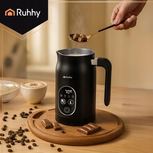 Spieniacz do Mleka Kawy Elektryczny Ruhhy 500W 4w1 Wyświetlacz LED BPA na Arena.pl