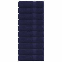 Ręczniki do rąk 10 szt. Granatowy 50x100cm 360 gsm 100% bawełna