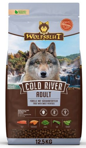 Wolfsblut Dog Cold River - Pstrąg I Bataty 12,5Kg na Arena.pl
