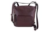 Torebka - plecak skórzany Barberini's - Bordowa